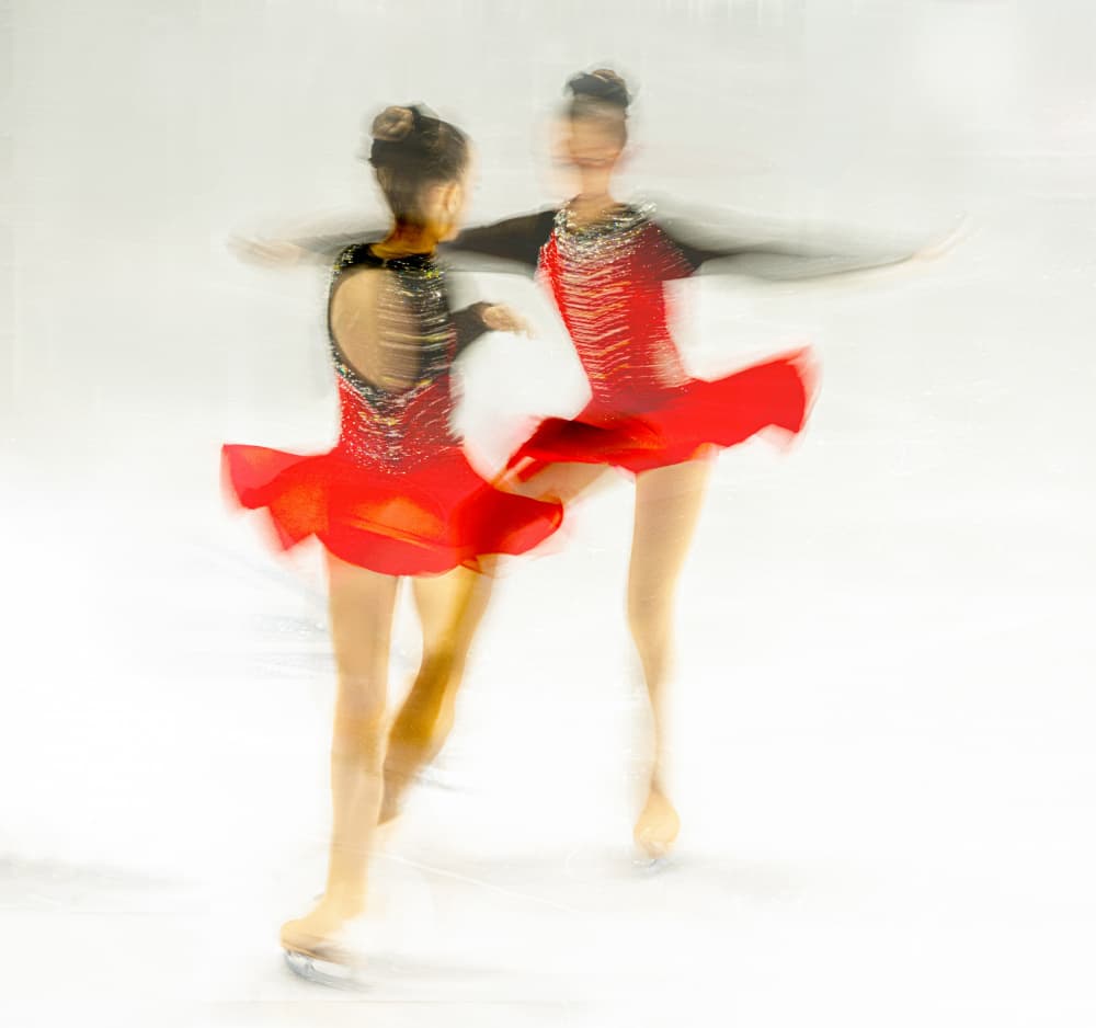 Dynamic Figure Skating by Stephan Rückert — canvas wall art