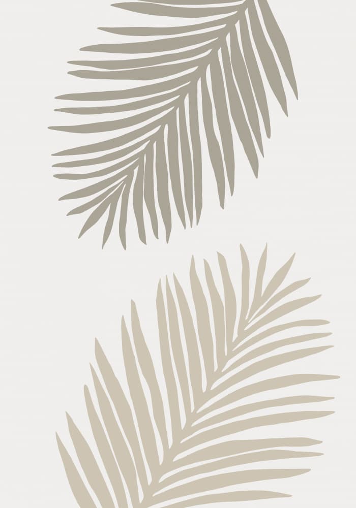 Soft Tropical Fronds by Pictufy Studio — canvas wall art
