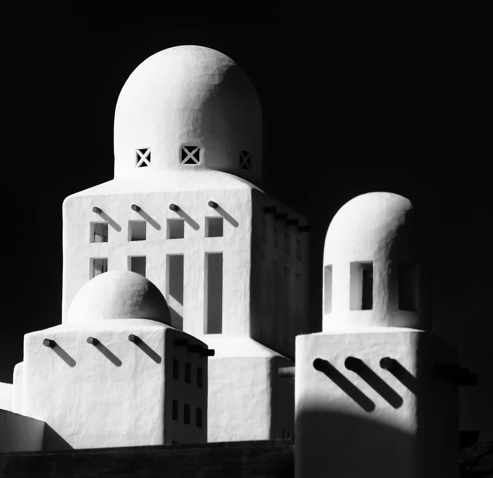 Abstract White Architecture by Hans-Wolfgang Hawerkamp — canvas wall art