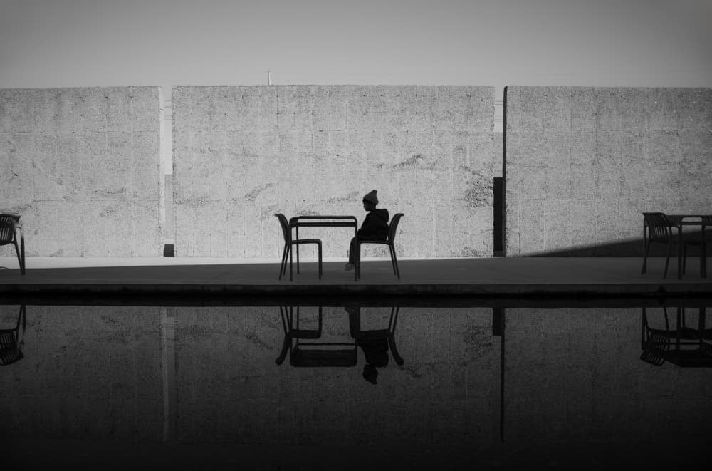 Urban Solitude Reflection by Bong Goo Kang — canvas wall art