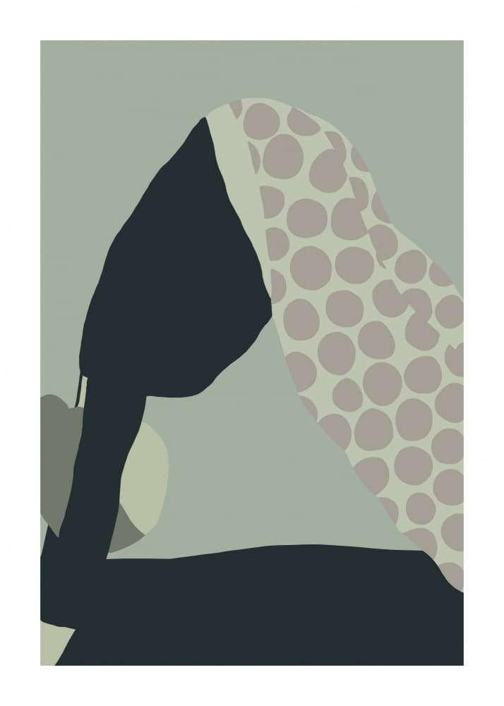 Serene Dotted Figure by Emma Sandgren — canvas wall art