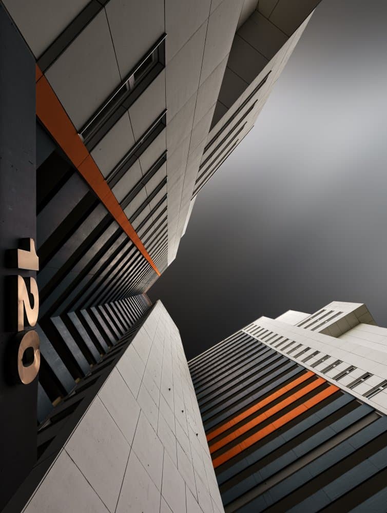 Urban Architectural Lines by Tomasz Buczkowski ( Tomush ) — canvas wall art