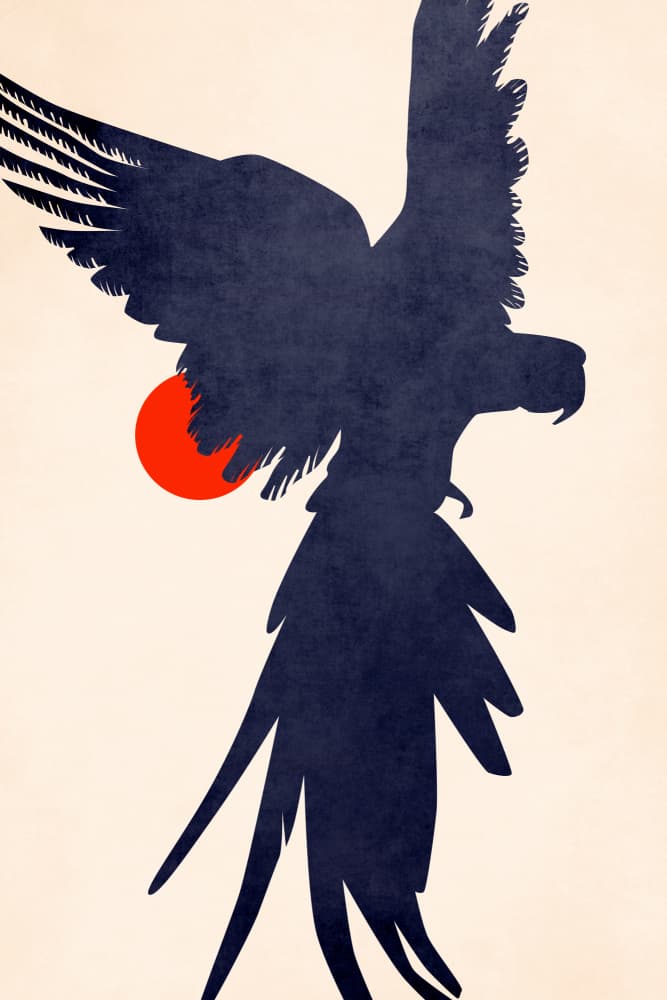 Parrot by Kubistika — canvas wall art