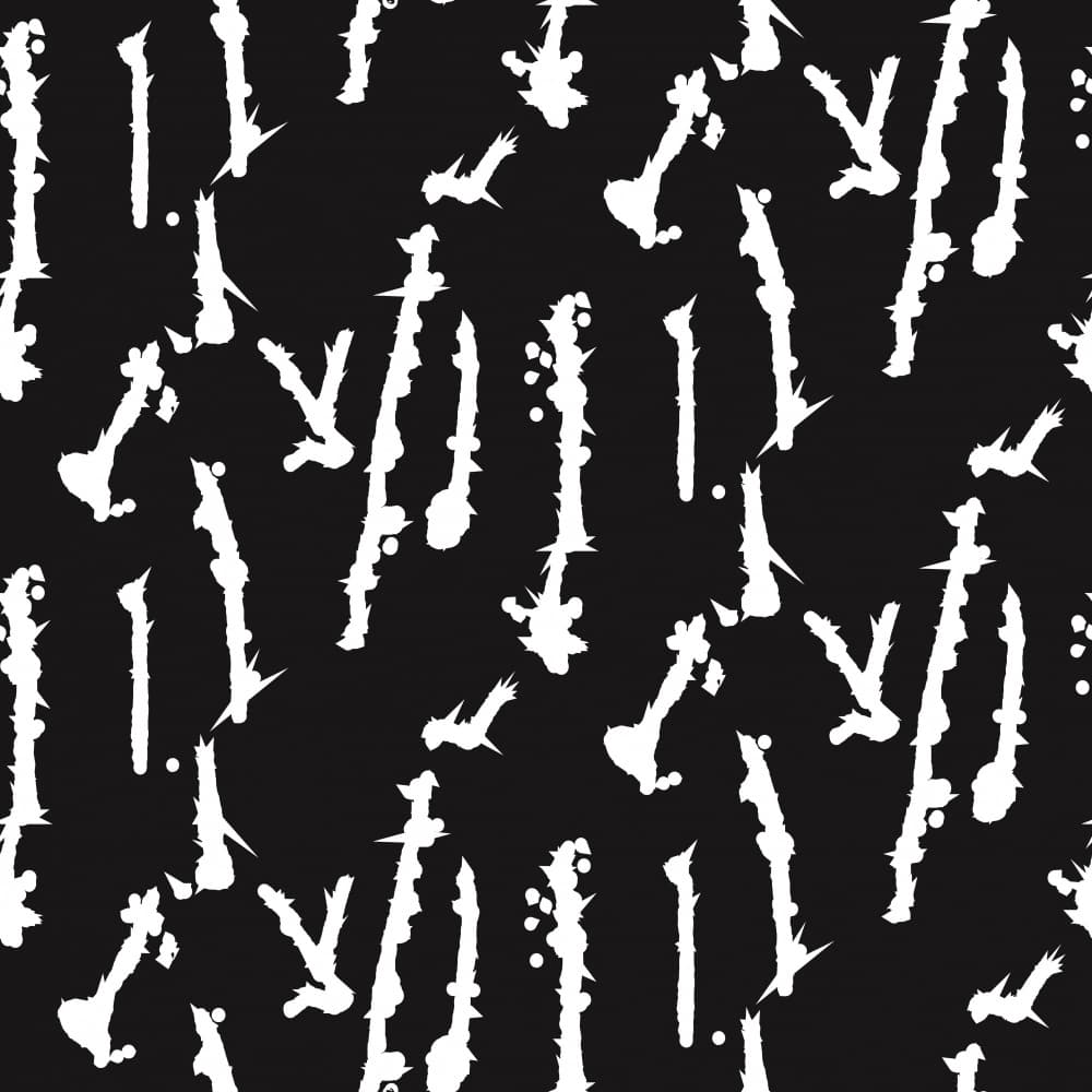 Organic Ink Lines by Marika Barsrsind — canvas wall art