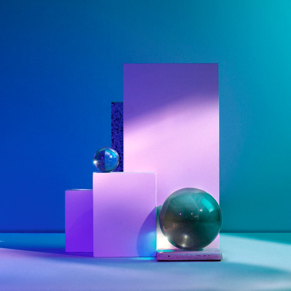 Geometric Shapes In Light by Isma Yunta — canvas wall art