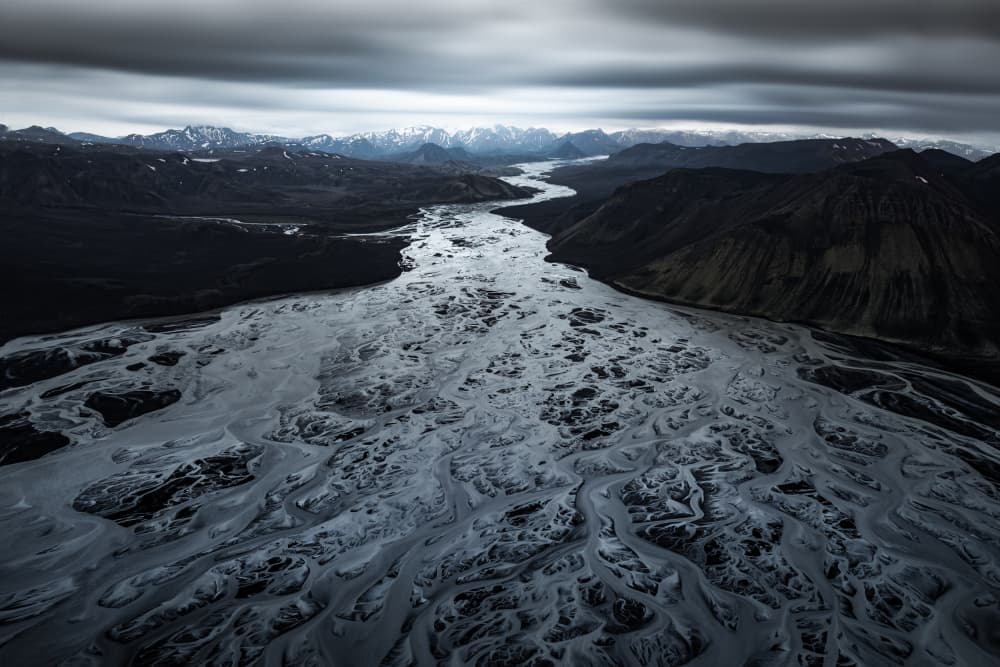 Glacial River Landscape by Songlin Xu — canvas wall art