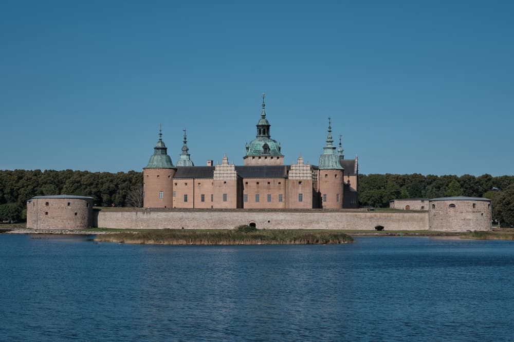 Historic Lakeside Castle by Geertjan Plooijer — canvas wall art
