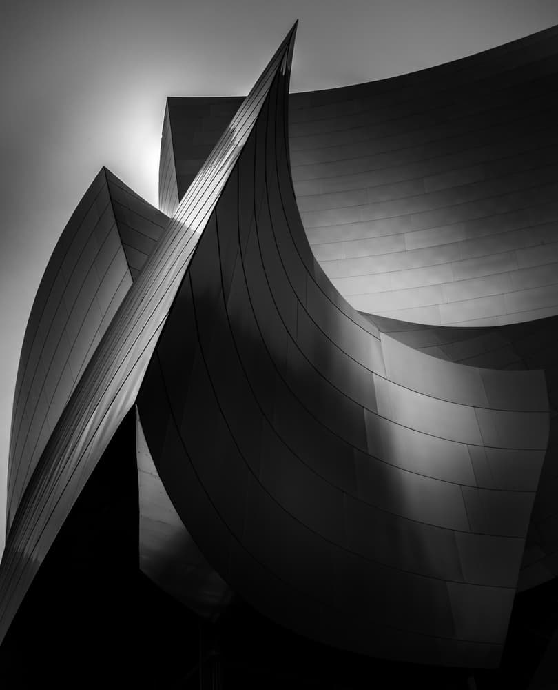 Modern Architectural Curves by Walid Ahmad — canvas wall art