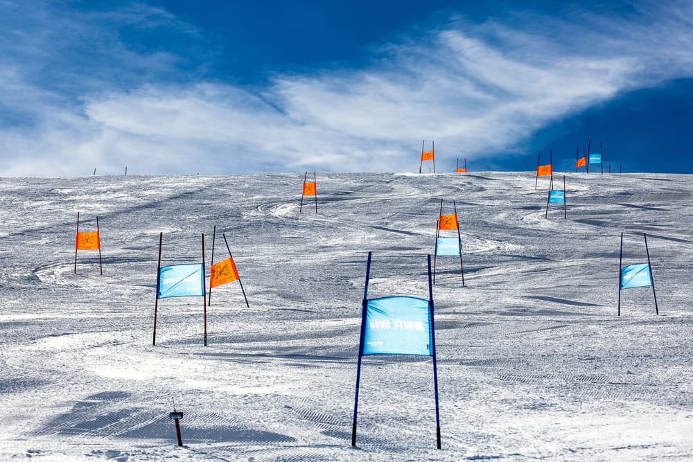 Winter Slalom Course by Cembrzynski Ignacy — canvas wall art
