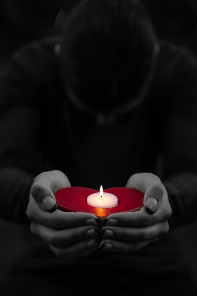 Heartfelt Candle Glow by Hein Jonker — canvas wall art