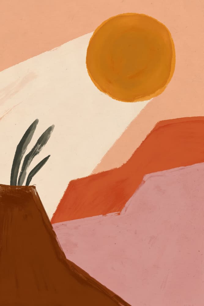 Desert Sunlight by Treechild — canvas wall art
