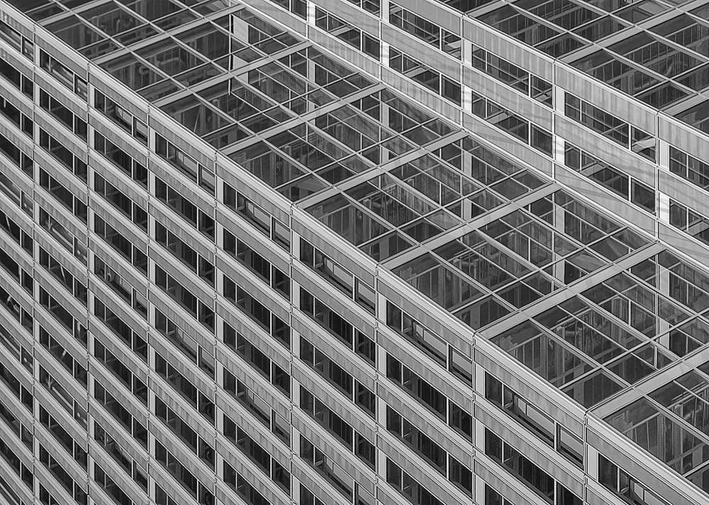 Modern Glass Geometry by Henk van Maastricht — canvas wall art
