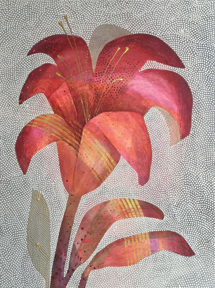 Vibrant Red Lily by SAN STARLING — canvas wall art
