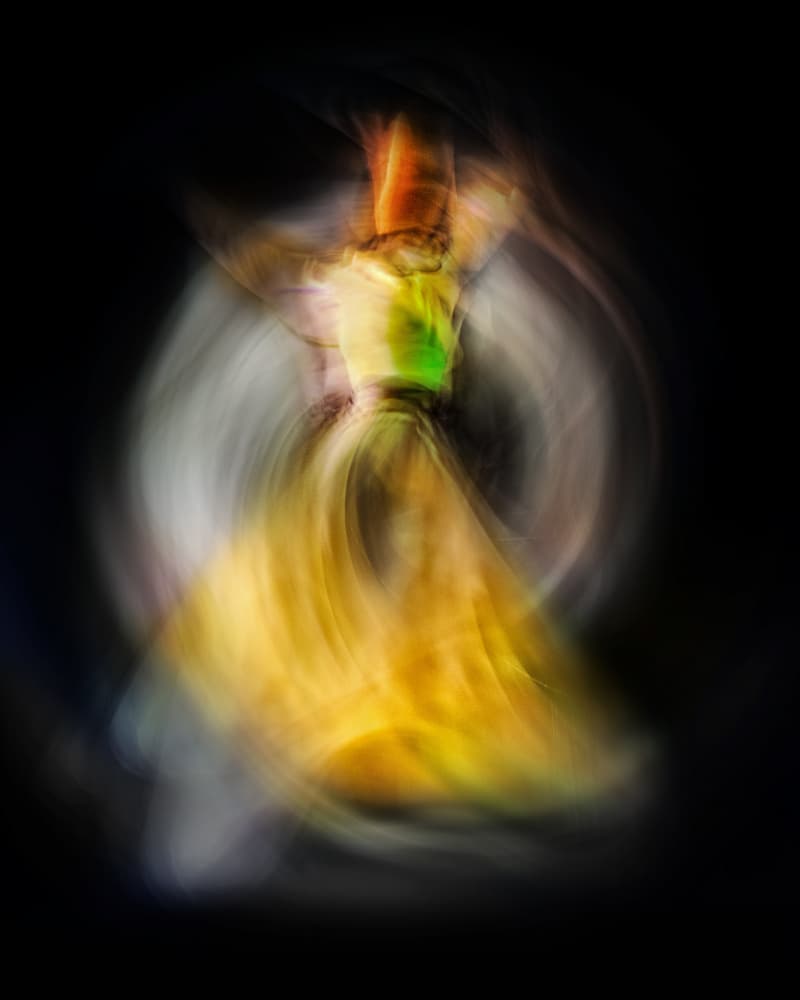 Spiritual Whirling Dervish by Mohamed Shawki — canvas wall art