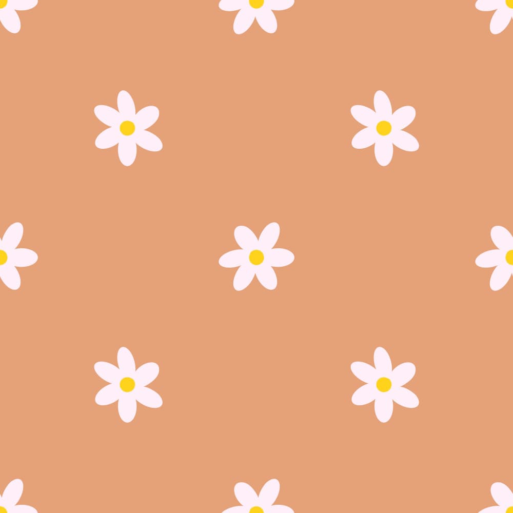 Sweet Daisy Pattern by Carolina Rowlinson — canvas wall art