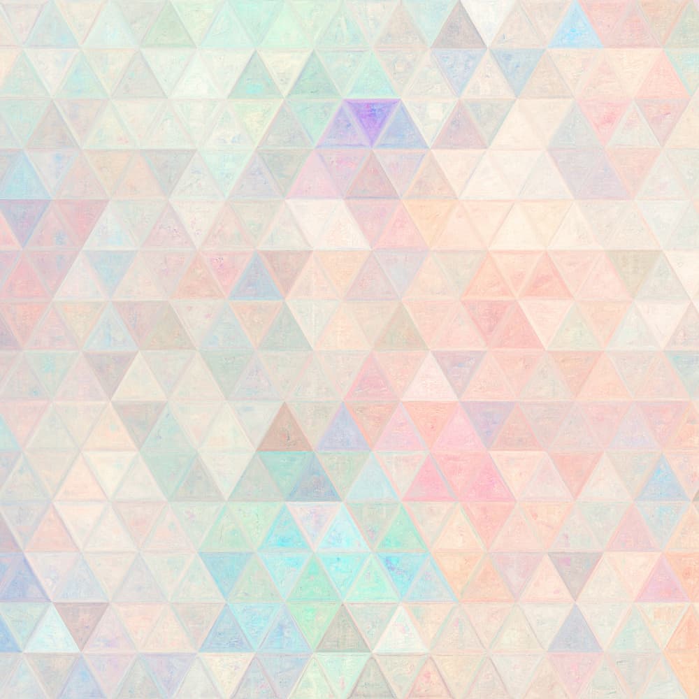 Soft Pastel Triangles by Justyna Jaszke — canvas wall art
