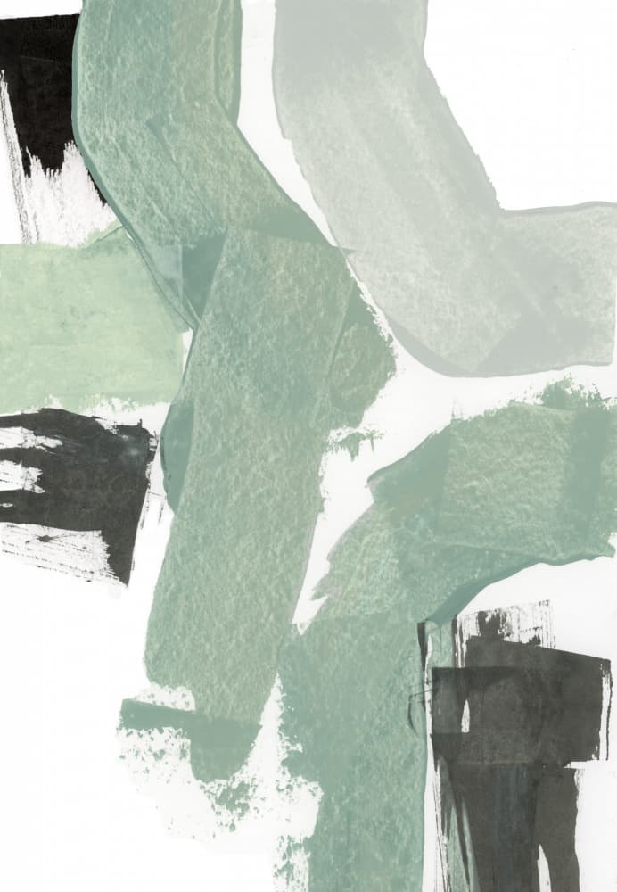 Abstract Green Flow by cartissi — canvas wall art
