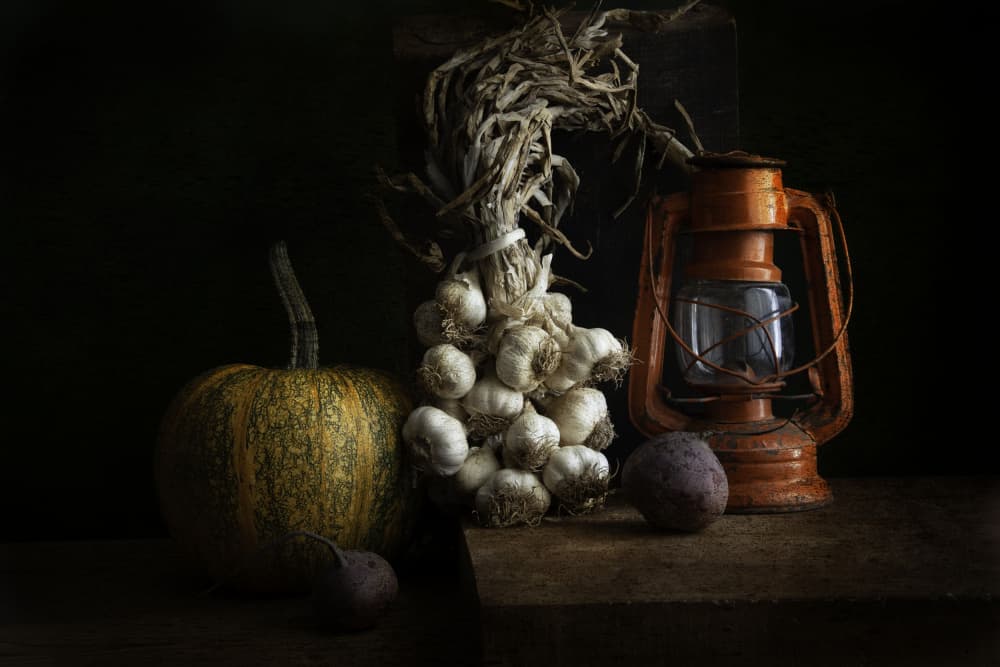 Rustic Harvest Still Life by Ramiz Sahin — canvas wall art