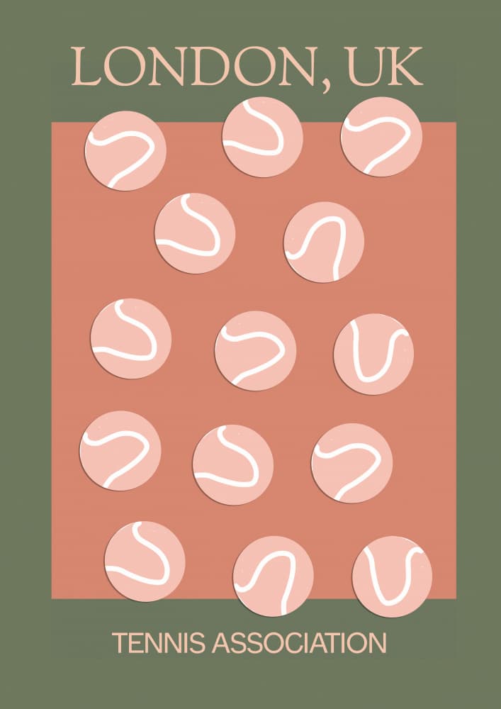 Londontennisassociation by Treechild — canvas wall art