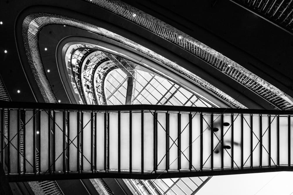 Modern Architectural Curves by Adam Dauria ☂ — canvas wall art