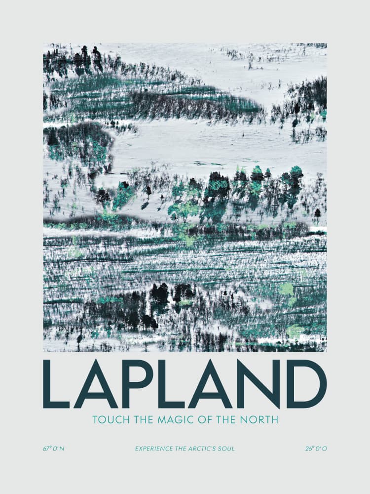 Lapland Winter Landscape by Alexandra Weise — canvas wall art