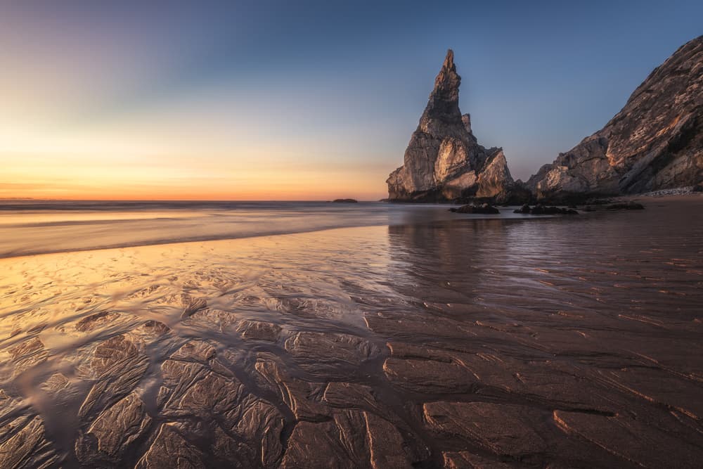 Majestic Coastal Sunset by Jean Claude Castor — canvas wall art
