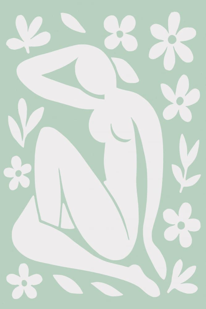 Fleuretforme(mint) by Treechild — canvas wall art