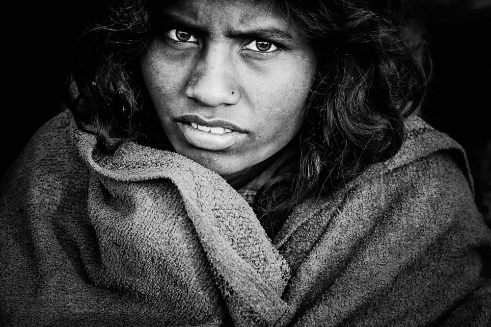 Intense Female Gaze by Gloria Staffa — canvas wall art