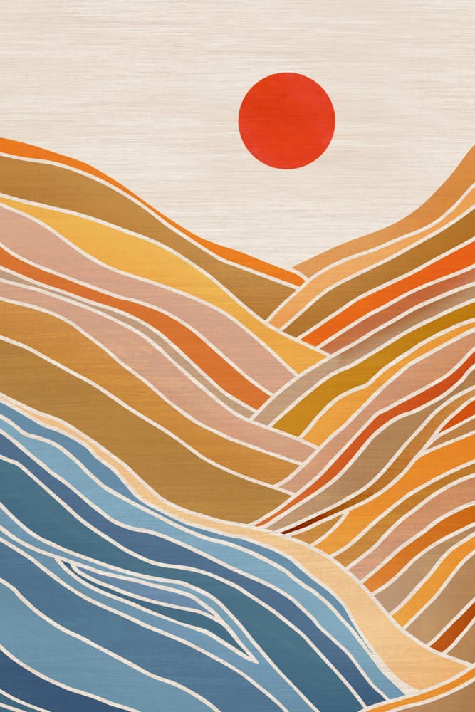 Beach View by Kristian Gallagher — canvas wall art