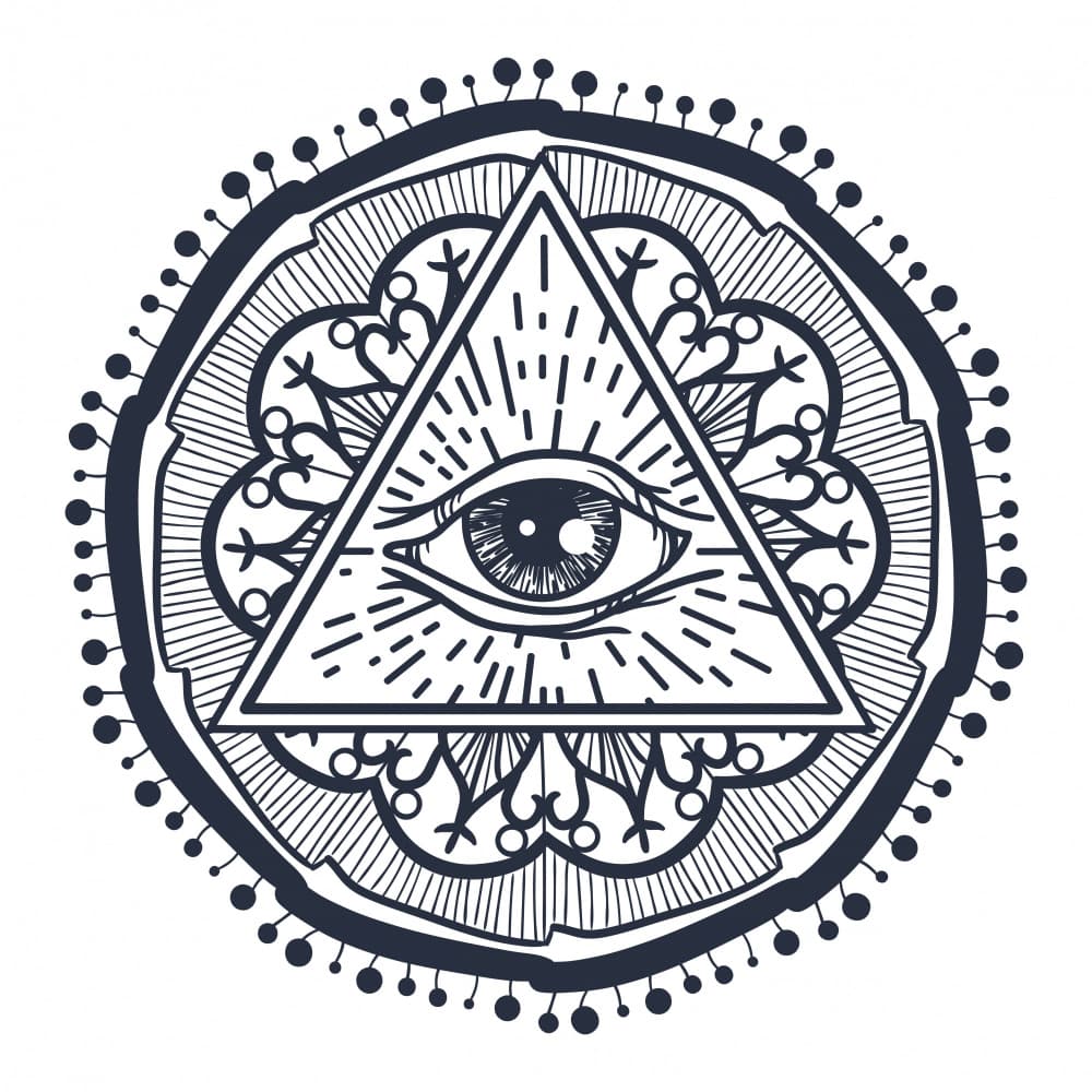 Mystic Eye Mandala by Marika Barsrsind — canvas wall art