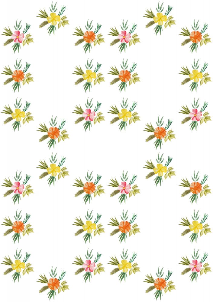 Colorful Watercolor Blooms by kathrinmay — canvas wall art