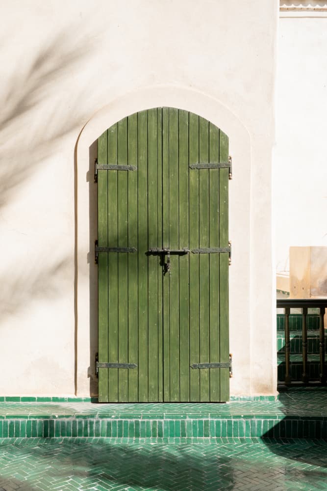 Moroccan Green Door by Henrike Schenk — canvas wall art