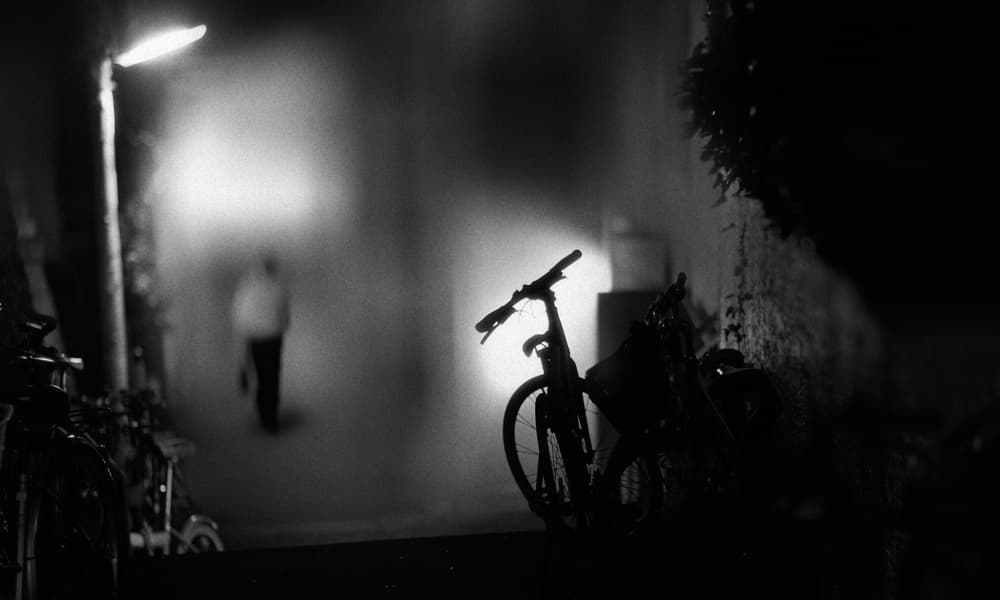 Solitary Night Walk by Teruhiko Tsuchida — canvas wall art