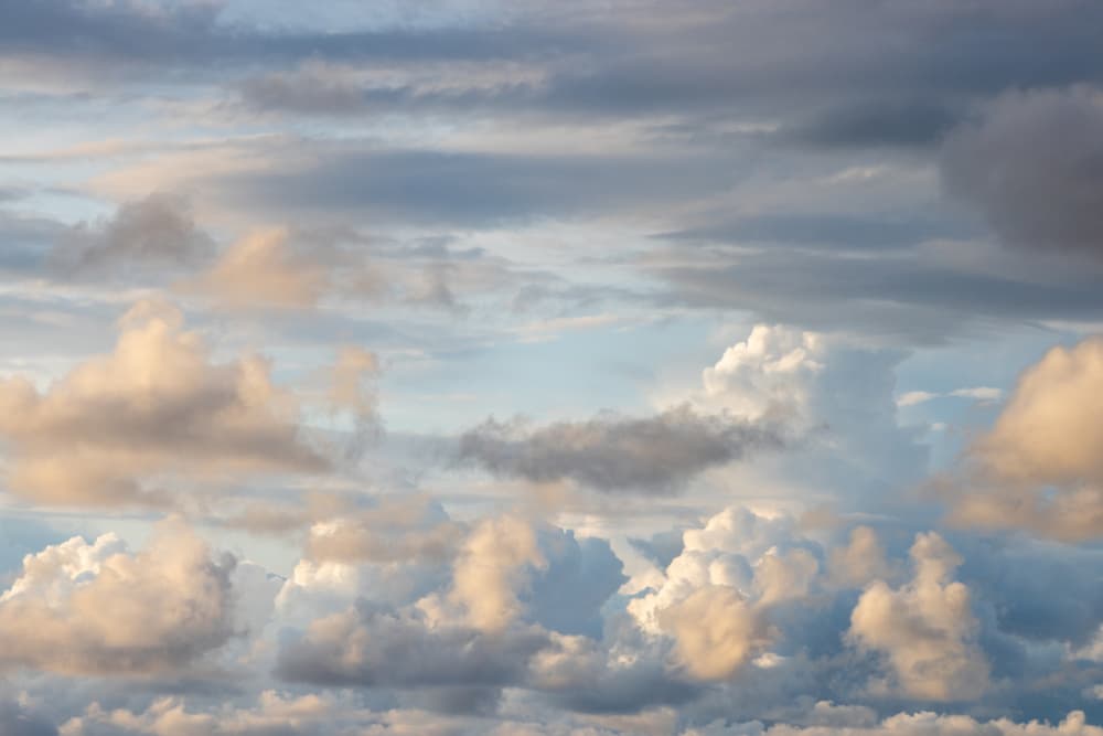 Clouds 2 by Mareike Böhmer — canvas wall art