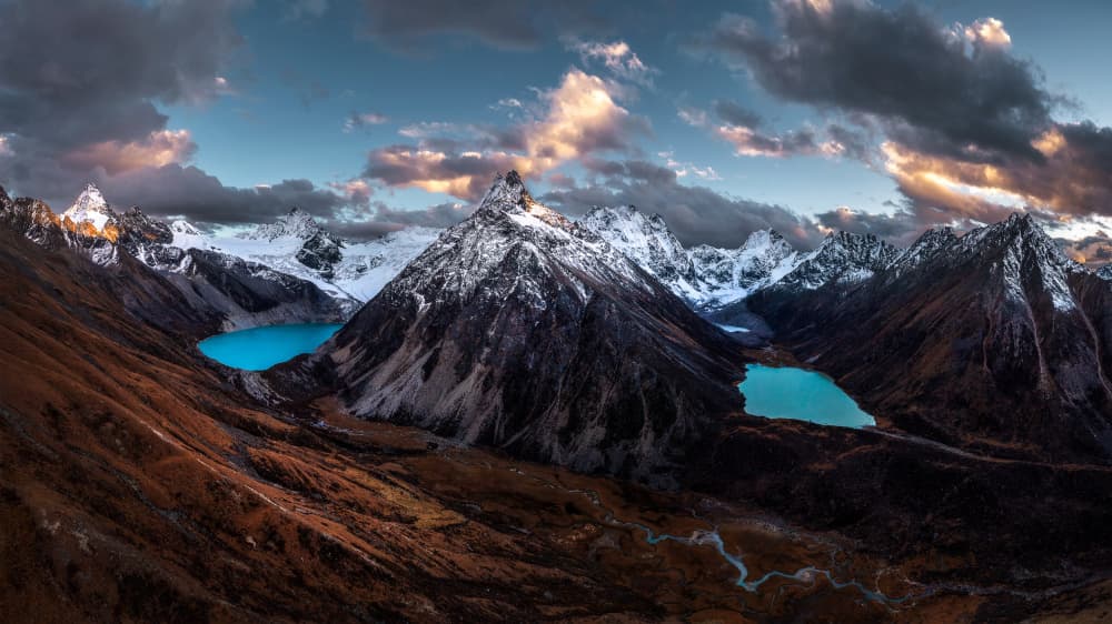 Turquoise Mountain Majesty by Sylviashen — canvas wall art