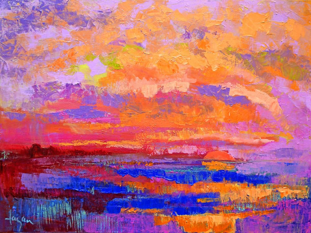 Vivid Sunset Hues by Dorothy Fagan — canvas wall art