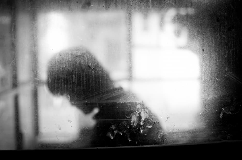 Misty Window Silhouette by Imaginative — canvas wall art