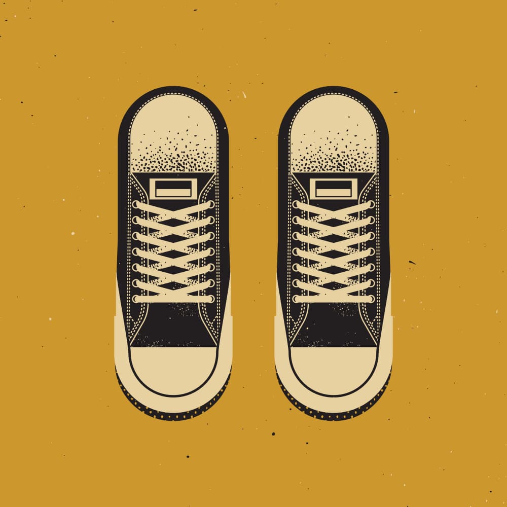 Classic Canvas Sneakers by The Creating Mind — canvas wall art