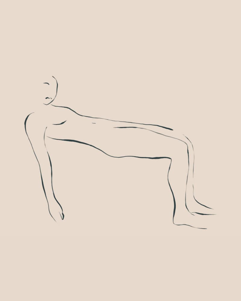 Minimalist Floating Figure by Ivy Green Illustrations — canvas wall art