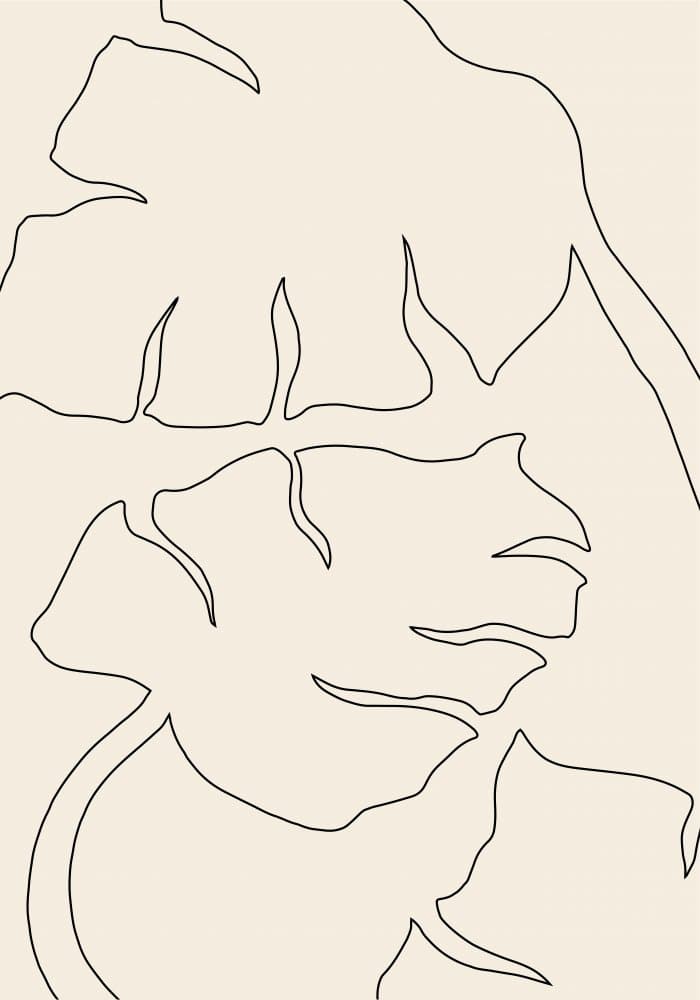 Botanical Line Art by Pictufy Studio — canvas wall art