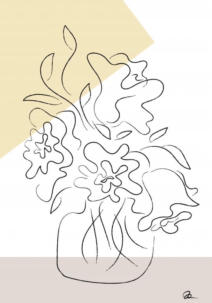 Elegant Botanical Line Art by Pictufy Studio II — canvas wall art