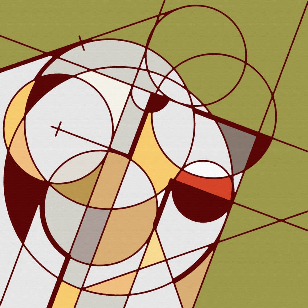 Abstract Geometric Forms by Rafa Mateo — canvas wall art