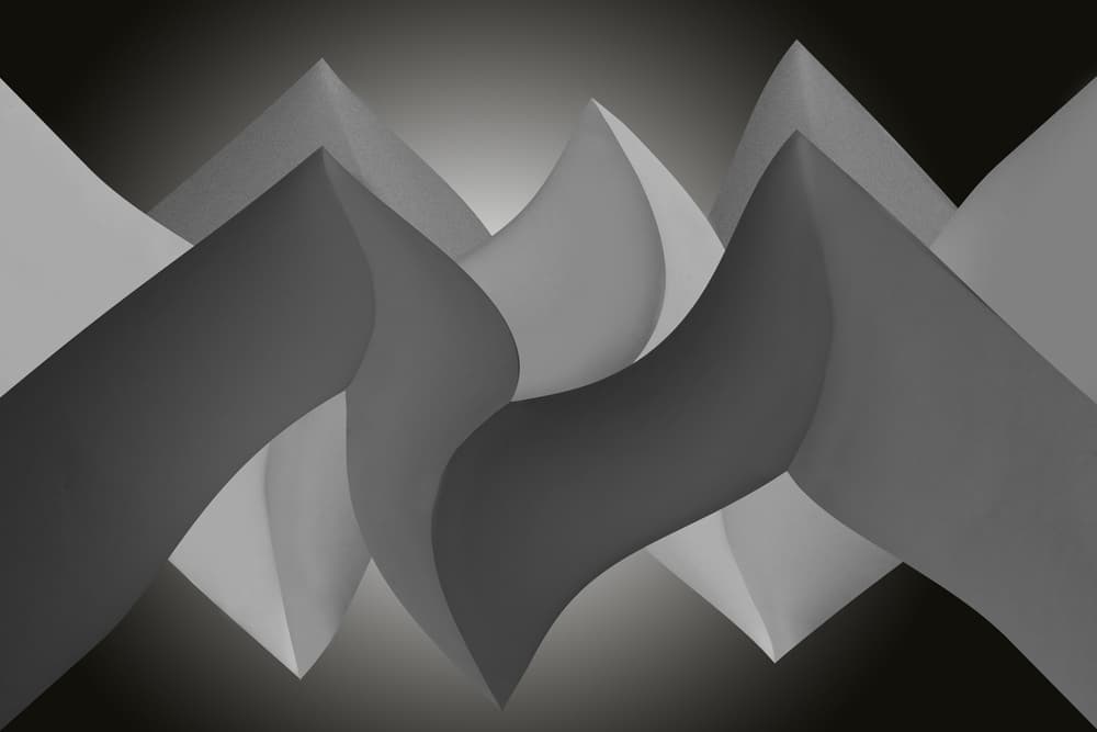 Dynamic Paper Curves by Jutta Kerber — canvas wall art