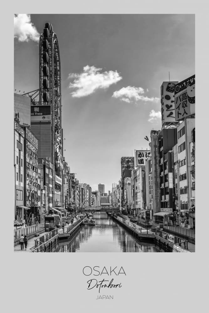 Dotonbori Canal Osaka Japan by Melanie Viola — canvas wall art