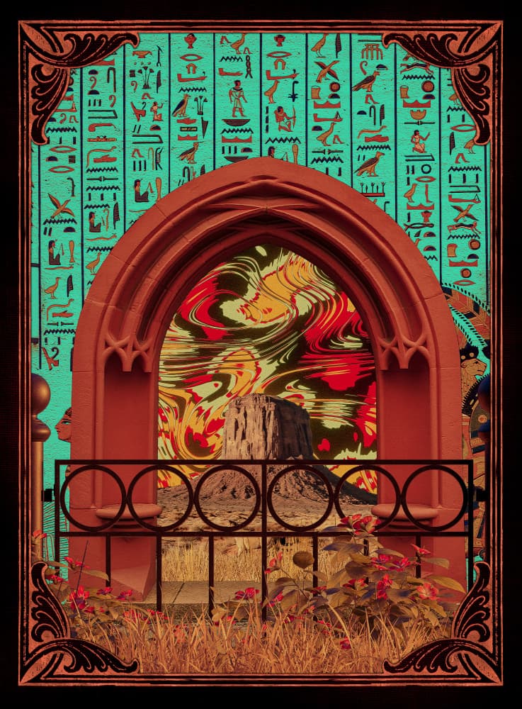 Hieroglyph Portal Arch by CosmoZach — canvas wall art