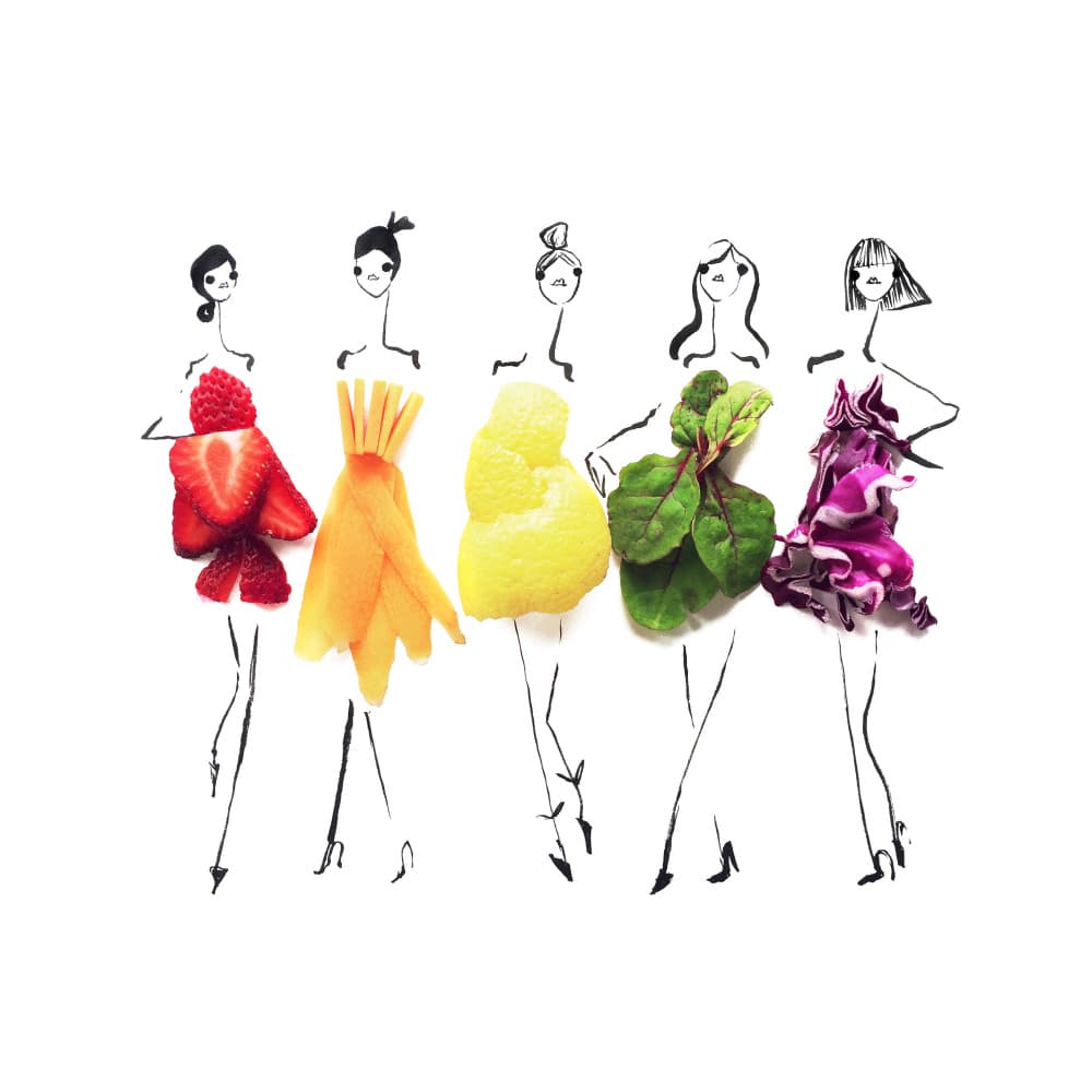 Creative Food Fashion by Gretchen Roehrs — canvas wall art