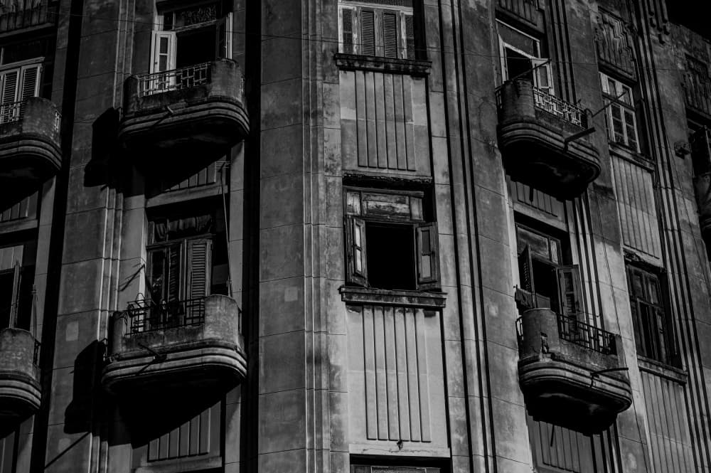 Weathered Urban Balconies by Andrei Baisan — canvas wall art