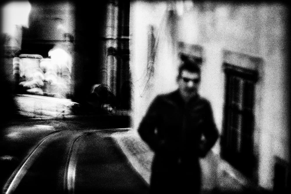 Mysterious Man Urban Night by Paulo Abrantes — canvas wall art