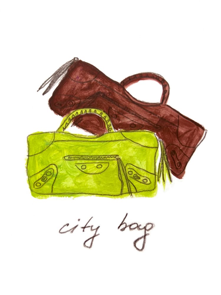 City Bag by Christina Misuro — canvas wall art