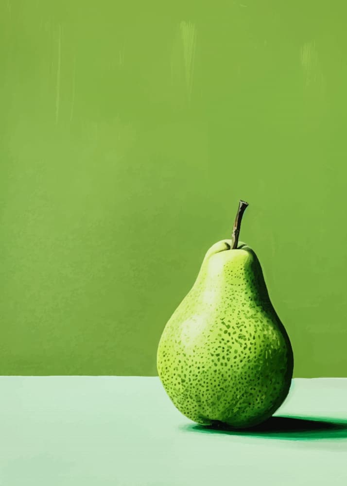 Vibrant Green Pear by Andreas Magnusson — canvas wall art